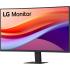 LG 27U421A-B 27'' FHD curved monitor with 100Hz refresh rate and USB-C port.